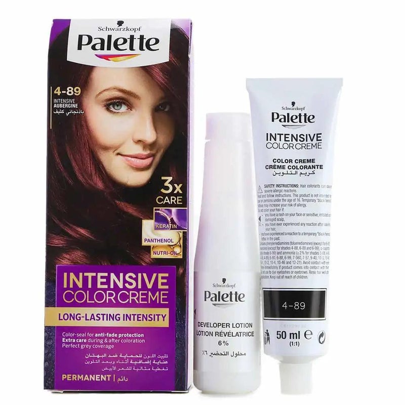 Palette باليت لون مكثف كريمة، دائم طويل الأمد - 4-89 بنفسجي مكثف - Image 1