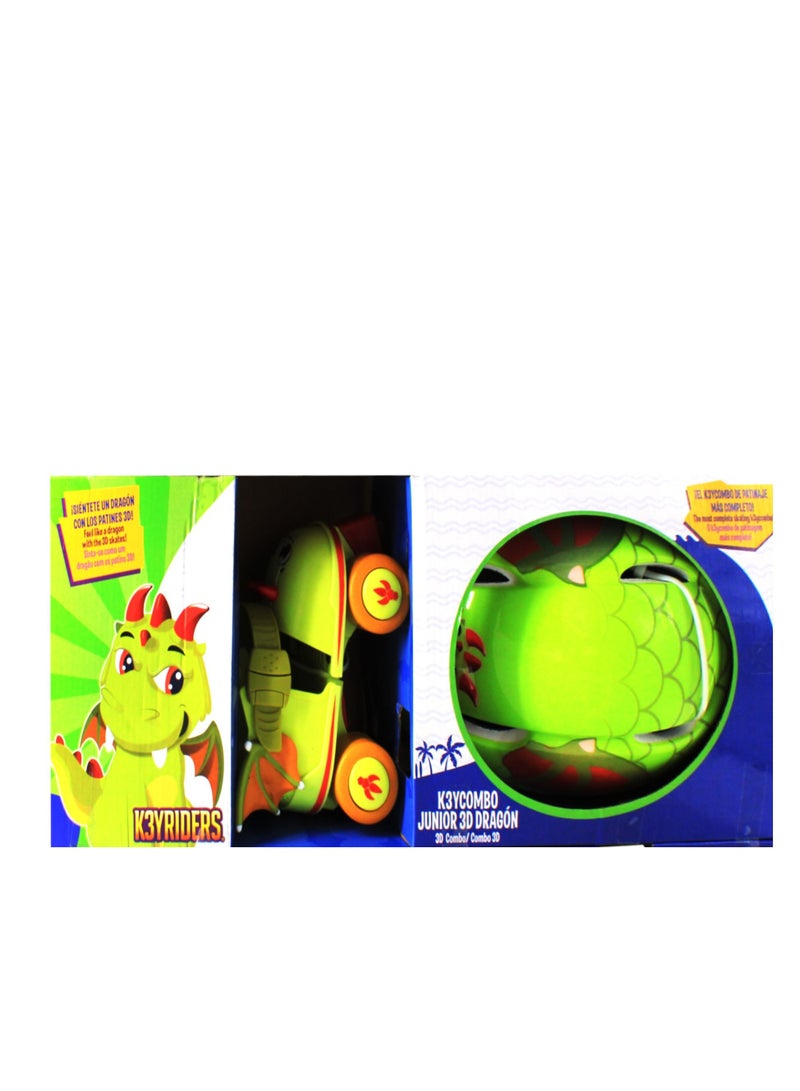 K3YRIDERS Roller Skates Combo With 3D Dragon Helmet - Image 3