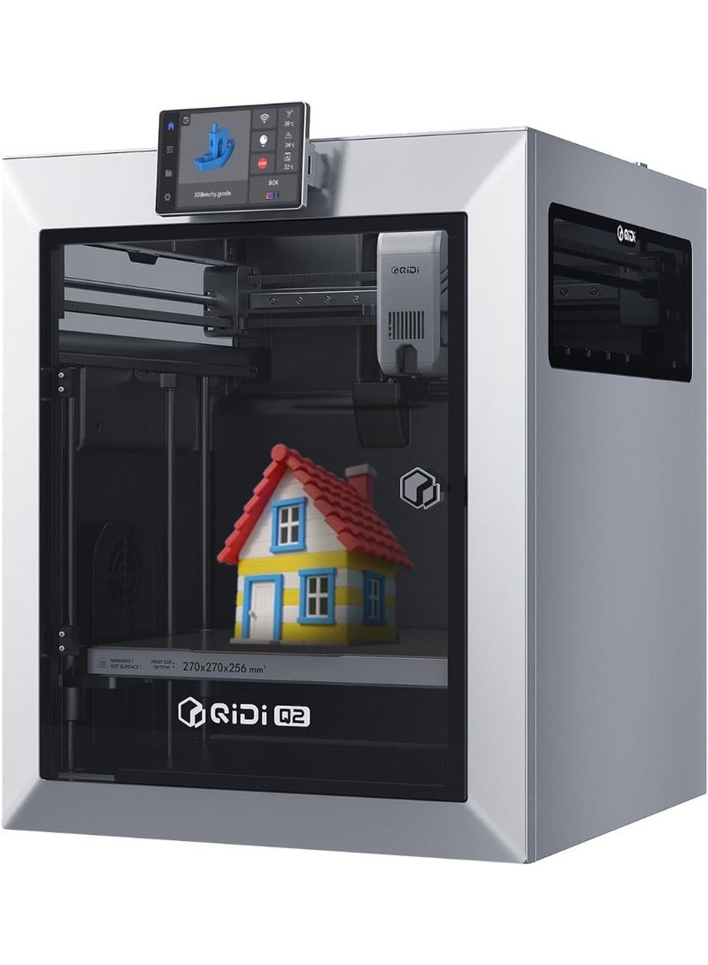 QIDI Q2 3D Printer, Supports Multi-Color and Multi-Material Special Printing, high Speed & Precision, 65°C Heating Chamber, AI Camera, Enclosed CoreXY, 270 x 270 x 256 mm Build Volume - Image 1