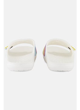 crocs Men Classic Tie Dye Slides, White Combo  - Image 3