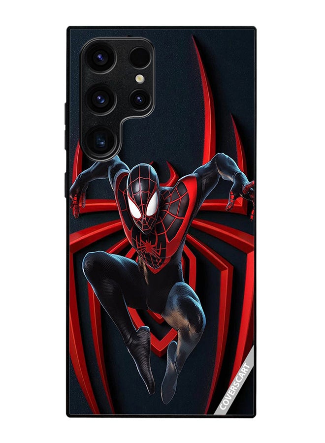 Protective Case Cover For Samsung Galaxy S24 Ultra Spiderman Design Multicolour