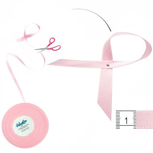 LilyRin Pink Ribbon 3/8 Inch x 36 Yards Roll Perfect for Easter Scrapbooking Art Wedding Wreaths Shower Wrapping Birthday Christmas Floral Arrangements Hair Balloons Bouquets Satin DIY Projects - Image 5