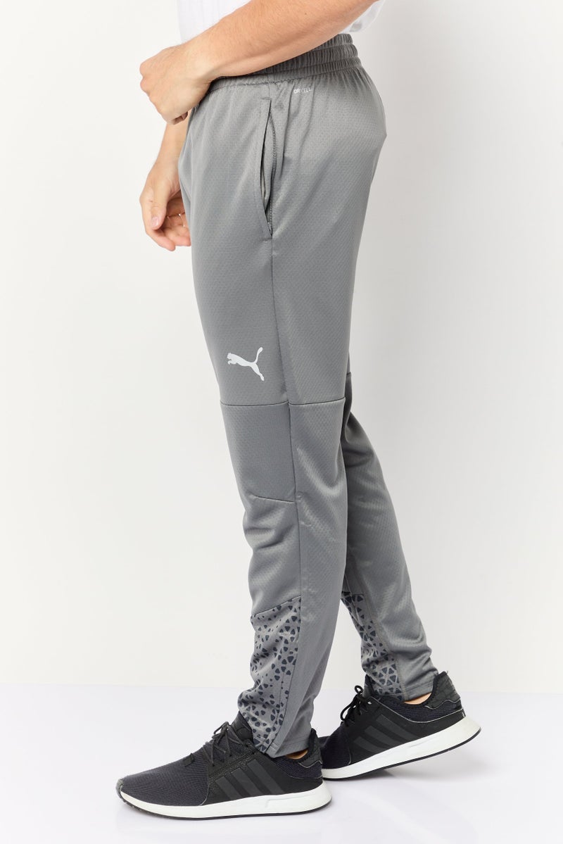 PUMA سروال تدريب ضيق للرجال، رمادي - Image 3