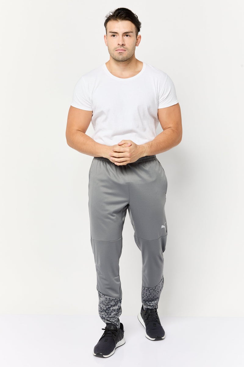 PUMA سروال تدريب ضيق للرجال، رمادي - Image 2