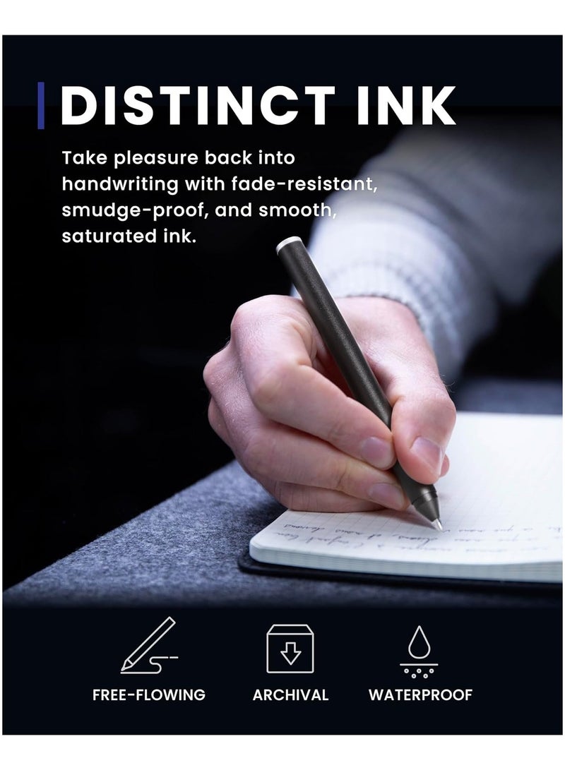 novium Hoverpen - Luxury Pen for Men & Women, Vertically Standing Executive Ballpoint Pen with Top Grade Free-Flowing Ink Refill, Metal Made, Unique Gifts, Luxury Pen for Men, Mens Gifts Ideas - Image 5