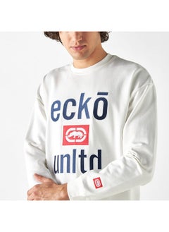 Ecko Unltd. Ecko Unltd Logo Detail Sweatshirt with Long Sleeves  - Image 4