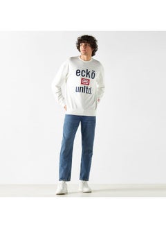 Ecko Unltd. Ecko Unltd Logo Detail Sweatshirt with Long Sleeves  - Image 2