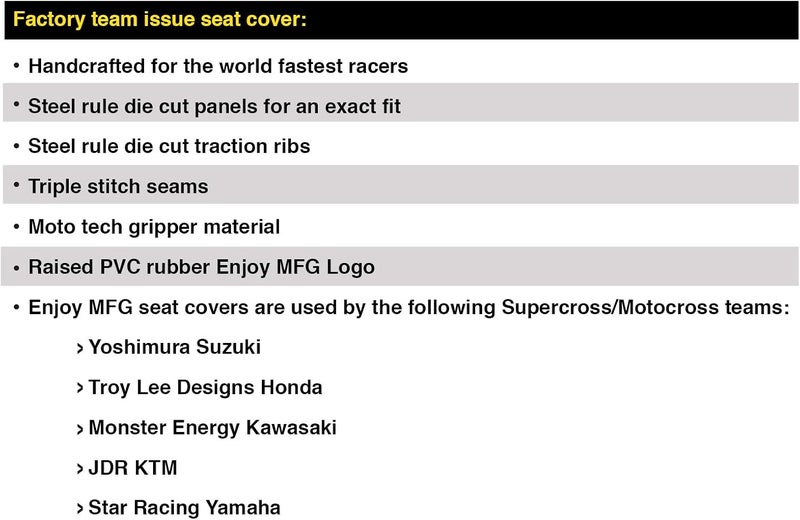 Enjoy MFG Seat Cover for 1995-2007 Kawasaki KDX 200 KDX 220 - Black Sides/Green Top/Black Ribs - Image 3