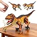 FUNiOi Remote Control Robot Dinosaur Kids Toys Idea for Boys 57 810 812 to Play on The Desktop Cute Small Realistic RC Walking Dinosaurs with Sounds and Lights - Image 2
