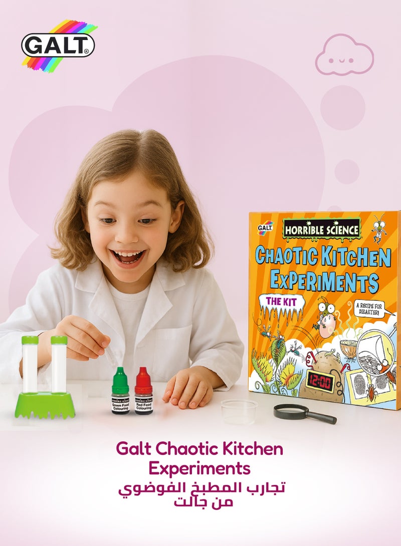 Galt Toys Chaotic Kitchen Science Kit | 14 Gross Experiments with Bugs & Food | Potato Clock, Mystery Messages & Flesh-Eating Plant | Includes Lab Book | 26x7.5x27 CM | Ages 8+ - Image 2