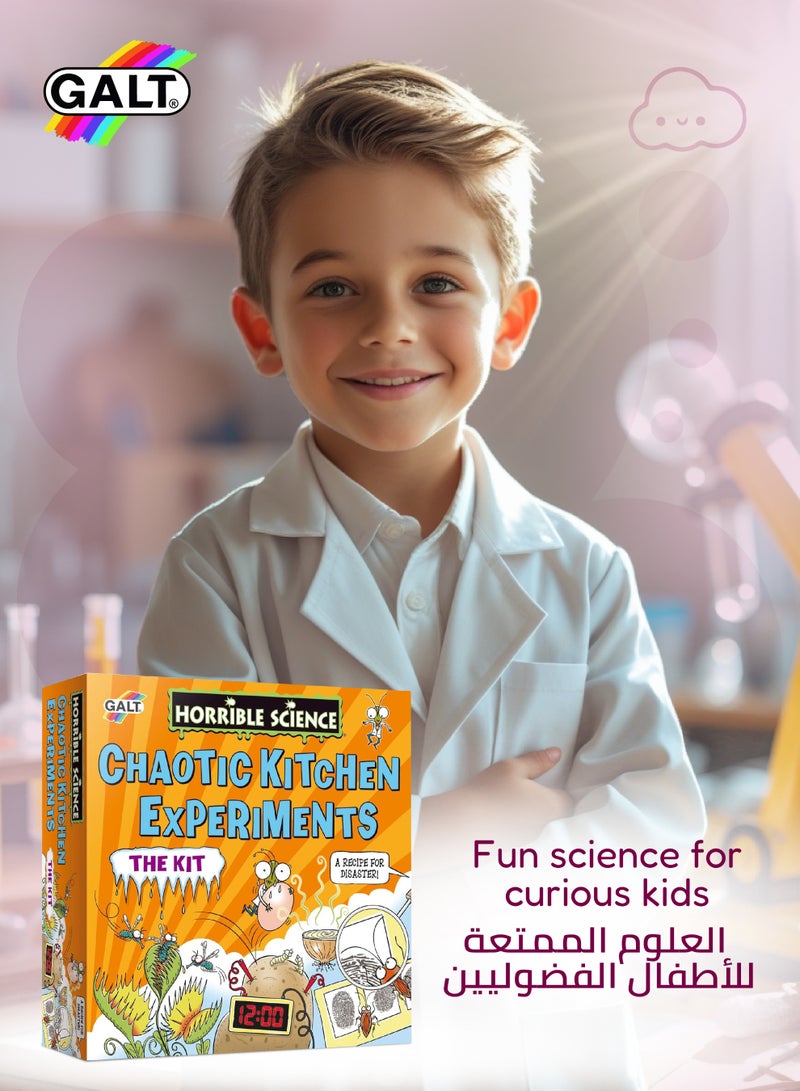 Galt Toys Chaotic Kitchen Science Kit | 14 Gross Experiments with Bugs & Food | Potato Clock, Mystery Messages & Flesh-Eating Plant | Includes Lab Book | 26x7.5x27 CM | Ages 8+ - Image 4