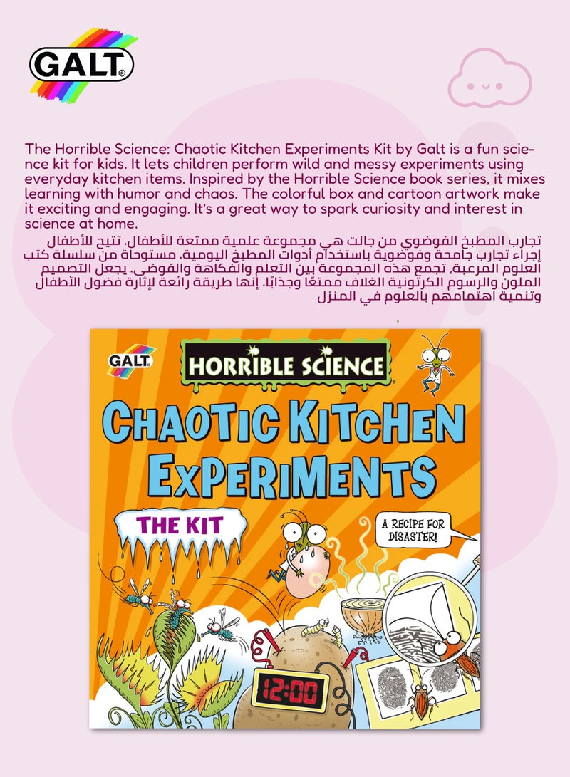 Galt Toys Chaotic Kitchen Science Kit | 14 Gross Experiments with Bugs & Food | Potato Clock, Mystery Messages & Flesh-Eating Plant | Includes Lab Book | 26x7.5x27 CM | Ages 8+ - Image 5