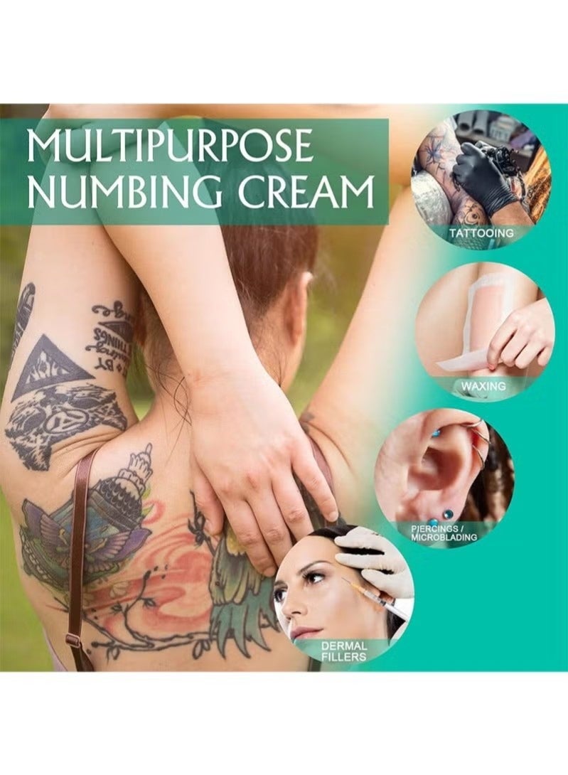 Elaimei Tattoo Numbing Cream Before Tattoo, 6-8 Hours Maximum Strength Painless Tattoo Numbing Cream for Tattoos with Aloe Vera, Vitamin E, Lecithin（50ml） - Image 2