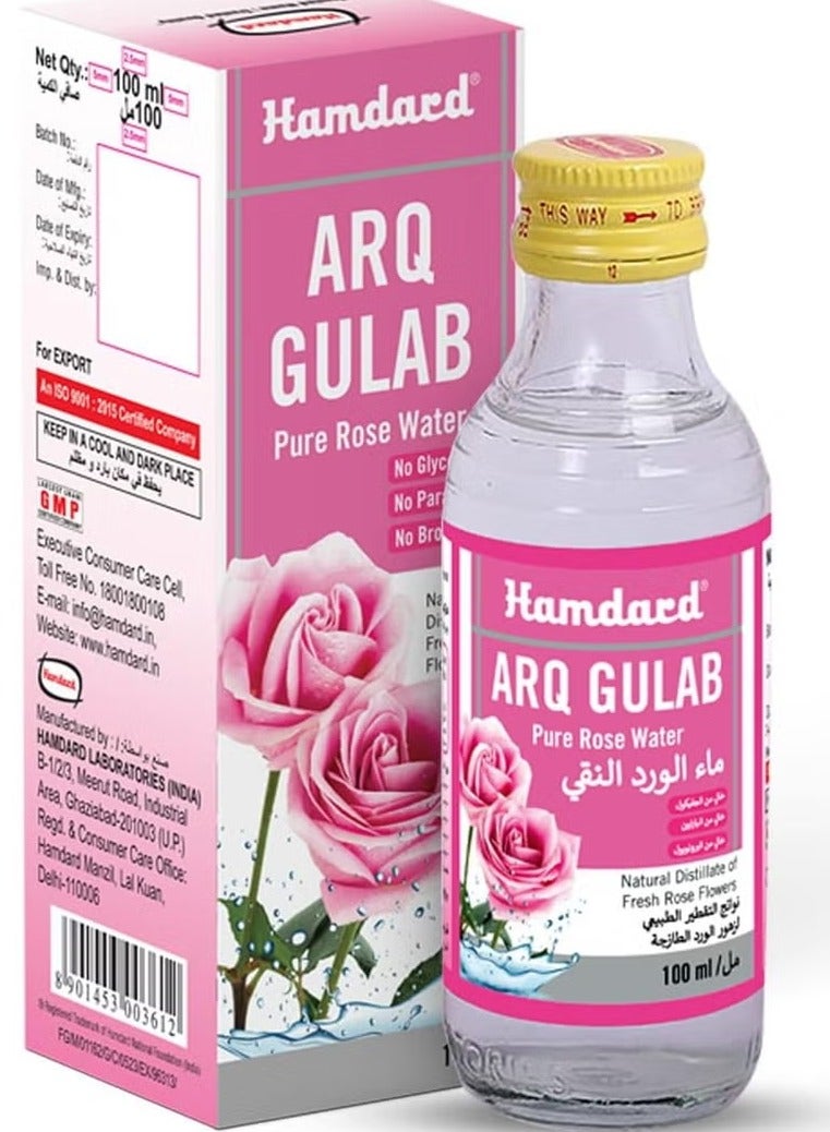 Hamdard Arq Gulab 100% Pure Rose Water 100ml
