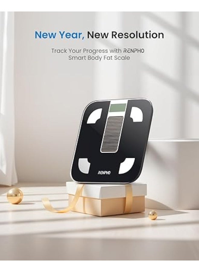 RENPHO Smart Scale with Endless Power, Solar-Powered Scale for Body Weight, No Batteries Needed, Digital Bluetooth Body Fat Scale, Body Composition Monitor with Smart App, 400 lbs-Elis Solar 1-R-A012 - Image 5