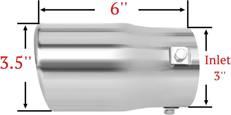 Tritrust Double Wall Stainless Steel Exhaust Tip - Image 2