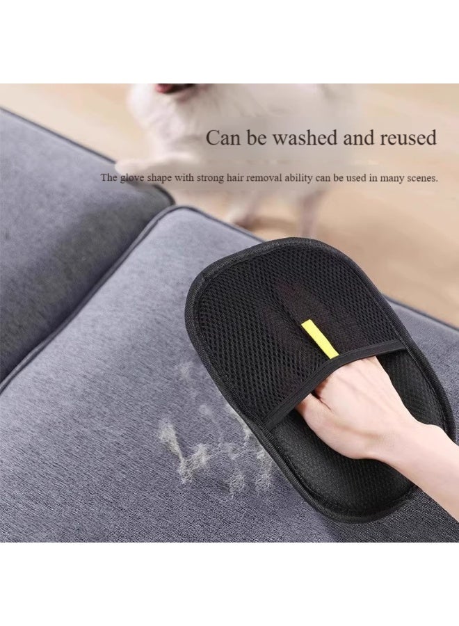 Large sized pet electrostatic hair removal gloves with bi-directional brushing and adhesive properties, essential gloves for cat and dog pet keeping, cat hair cleaning - Image 4