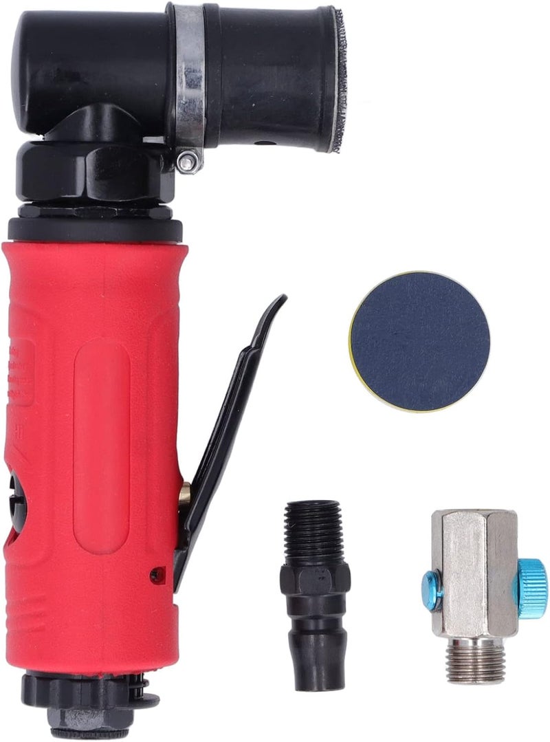 YDE - 8912B Air Die Grinder, Industrial Pneumatic Spot Mill with Red Sheath, 1/4in Air Inlet, 15000RPM High Speed for Metal Wood Car Polishing, Zinc Alloy Body with Muffler Device - Image 1