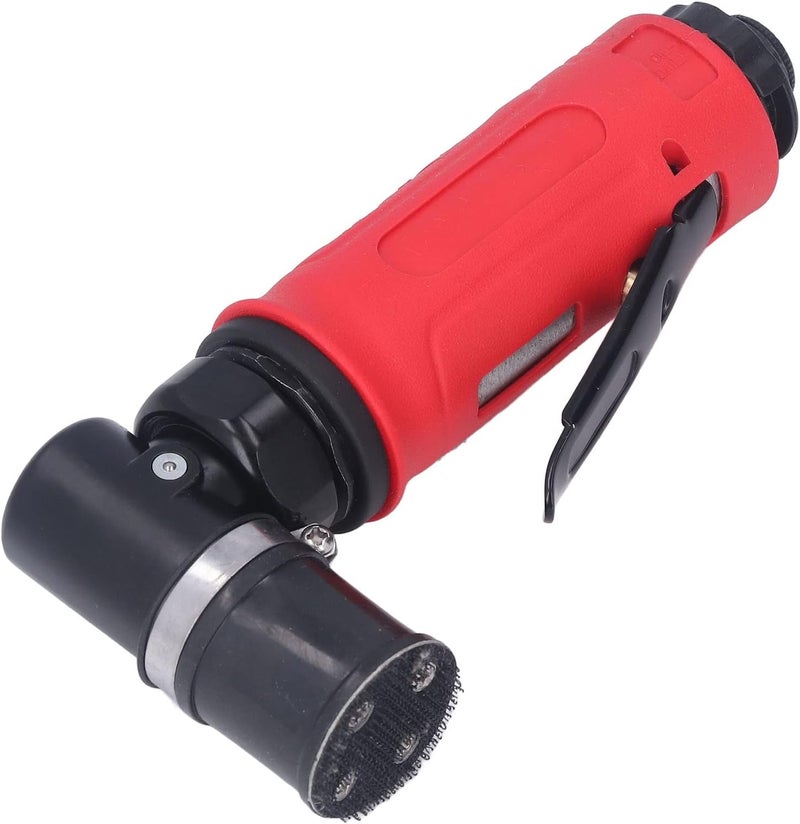 YDE - 8912B Air Die Grinder, Industrial Pneumatic Spot Mill with Red Sheath, 1/4in Air Inlet, 15000RPM High Speed for Metal Wood Car Polishing, Zinc Alloy Body with Muffler Device - Image 2