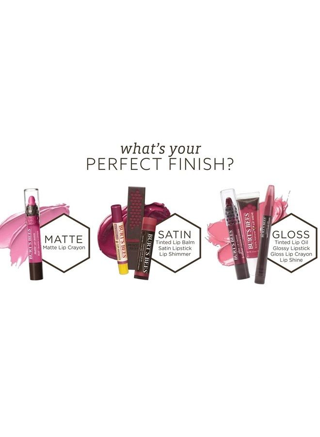 Burt's Bees 100% Natural Moisturizing Lipstick, Doused Rose, 1 Tube - Image 5