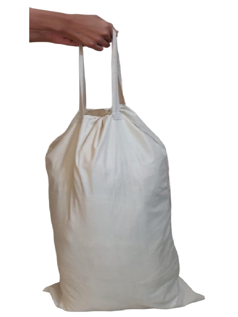 WUD 2 Pcs Laundry Peg Bag for Laundry Clothes with Strong Handles FoldableWashable ReusableEasy to Carry Material Thick Cotton Fabric - Image 5