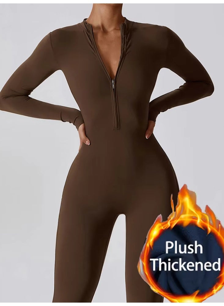 عام الشتاء الدافئة حللا المرأة سستة طويلة الأكمام رومبير - Image 1