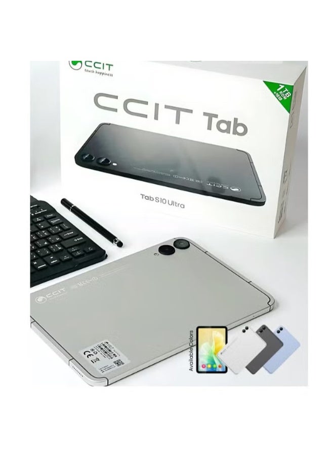 CCIT Tab S10 Ultra – 10.1" Android 12 Tablet, 16GB RAM, 1TB ROM, 5G, Dual Camera, Wireless Keyboard & Mouse, Stylus, Octa-Core - Image 2