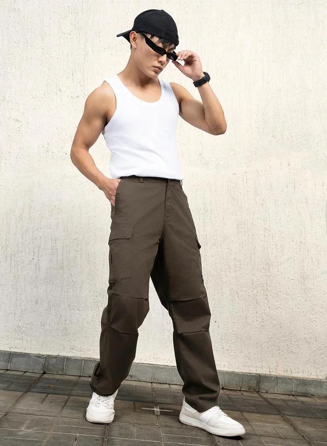 Hubberholme  Mid Rise Relaxed Fit Cargo Pants for Men | Best Price UAE