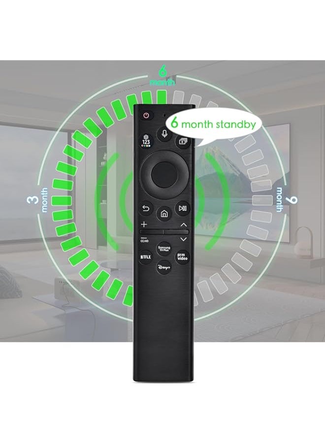 KOOMOER Replacement Voice Remote for Samsung Smart TV: Low Power Tech Control,Compatible with 2022 BN59-01385A(no Solar),for Most 2018 to 2022 Smasung Crystal UHD QLED The Frame QLED 4K 8K Smart TV
