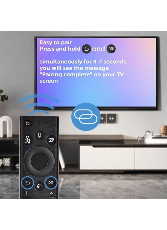 KOOMOER Replacement Voice Remote for Samsung Smart TV: Low Power Tech Control,Compatible with 2022 BN59-01385A(no Solar),for Most 2018 to 2022 Smasung Crystal UHD QLED The Frame QLED 4K 8K Smart TV