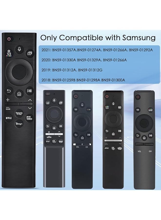 KOOMOER Replacement Voice Remote for Samsung Smart TV: Low Power Tech Control,Compatible with 2022 BN59-01385A(no Solar),for Most 2018 to 2022 Smasung Crystal UHD QLED The Frame QLED 4K 8K Smart TV
