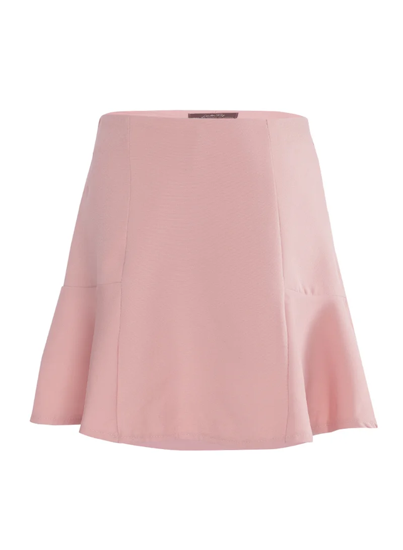 London Rag Pink Flared Mini Skirt