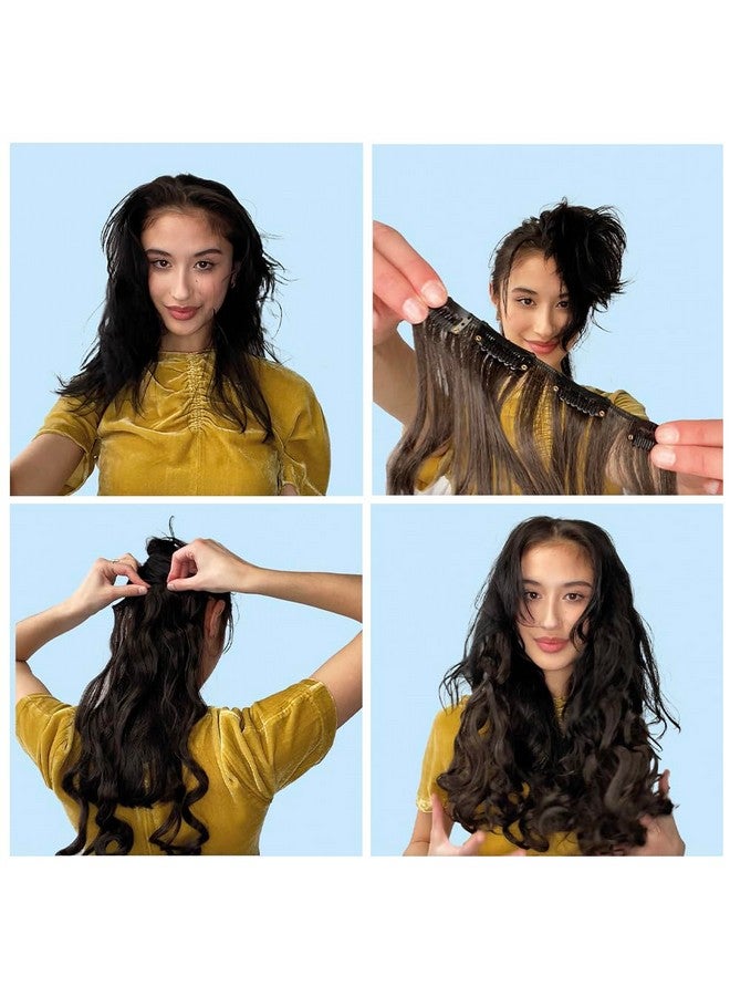 CAISHA Xxl 14 8 Pieces Set Clip In Extensions Hair Extension Hairpiece Voluminous Wavy Light Brown Ces1051 - Image 5