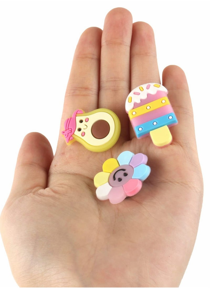 SYOSI - Croc Charms 50 Pcs Unicorn Shoe Decoration Charms Crocs Pins Crocs Accessories - Image 1