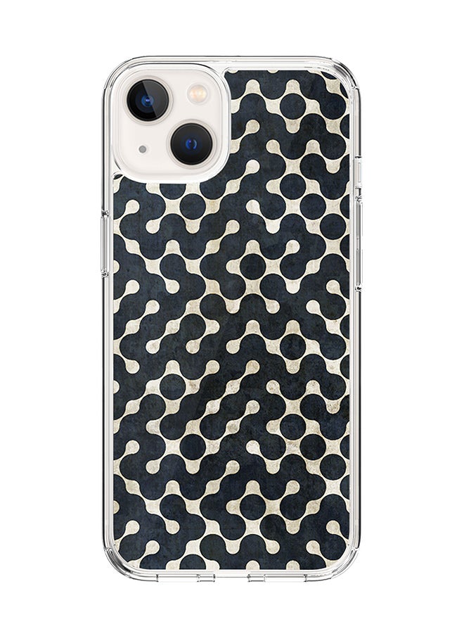 Stylizedd - Classic Clear Case for Apple iPhone 15 Hybrid Soft Case Flexible Edges Anti Drop TPU PC Gel Thin Transparent Cover [ Designed for Apple iPhone 15 ] - Connect The Dots (Black) Full Print - Image 1