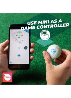 Sphero Mini Golf: Appenabled Programmable Robot Ball Stem Educational Toy For Kids Ages 8 & Up Drive, Game & Code With Play & Edu App, Eggshell White  - Image 4