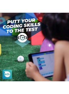 Sphero Mini Golf: Appenabled Programmable Robot Ball Stem Educational Toy For Kids Ages 8 & Up Drive, Game & Code With Play & Edu App, Eggshell White  - Image 5