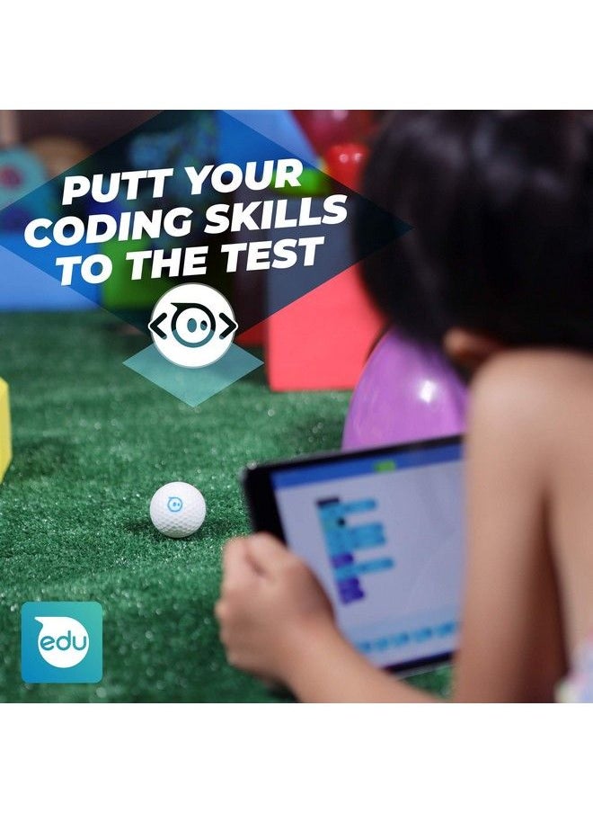 Sphero - Mini Golf: Appenabled Programmable Robot Ball Stem Educational Toy For Kids Ages 8 & Up Drive, Game & Code With Play & Edu App, Eggshell White - Image 1