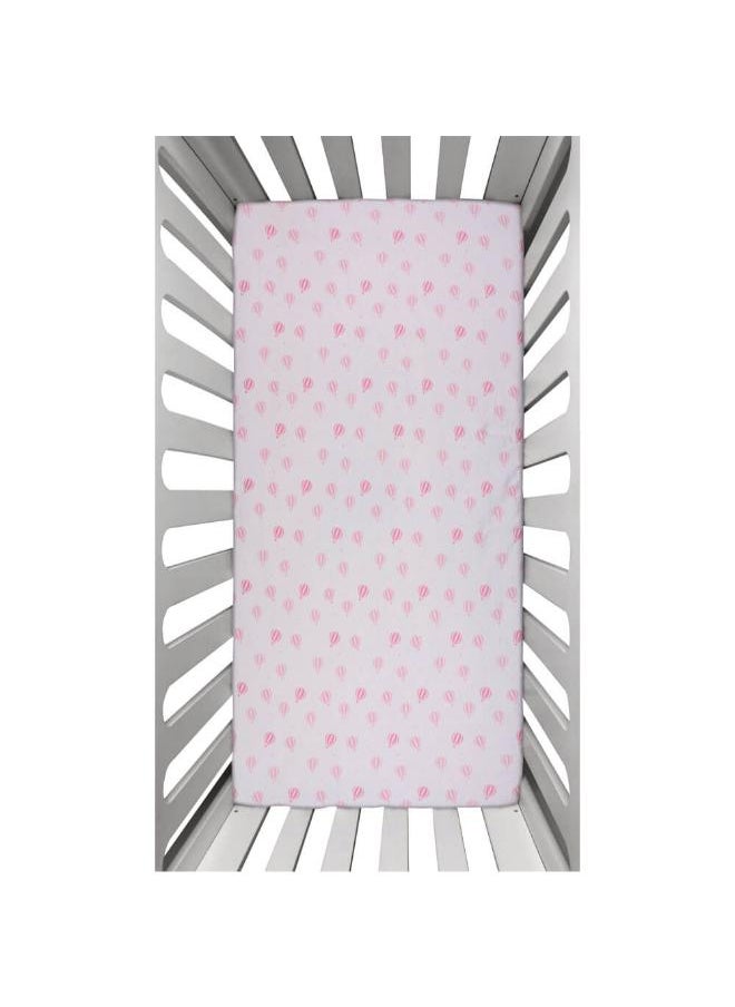 Mamas Gift Winter Bed Sheet Balloons Pink This High Quality Mattress Cover Provides Your Baby with Extra Warmth and Comfort for Those Chilly Winter Months. 