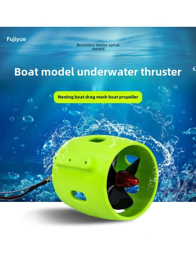 Remote Control Boat 12-24V Brushless Underwater Robot Thruster Nest Boat Pull Net Boat Rescue Boat Underwater Motor-Color:Thruster 1 Positive Propeller + 40a Esc