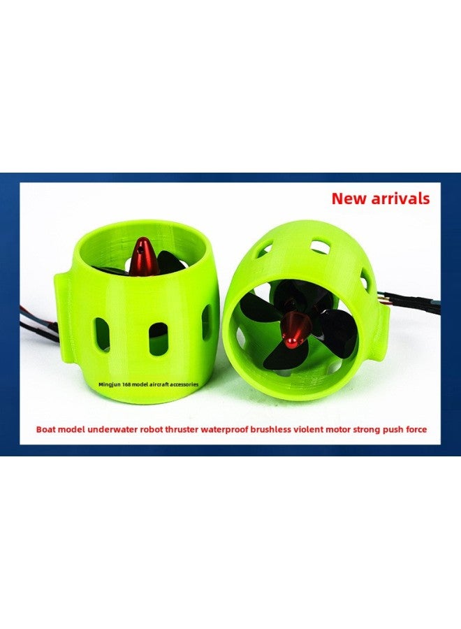 Remote Control Boat 12-24V Brushless Underwater Robot Thruster Nest Boat Pull Net Boat Rescue Boat Underwater Motor-Color:Thruster 1 Positive Propeller + 40a Esc