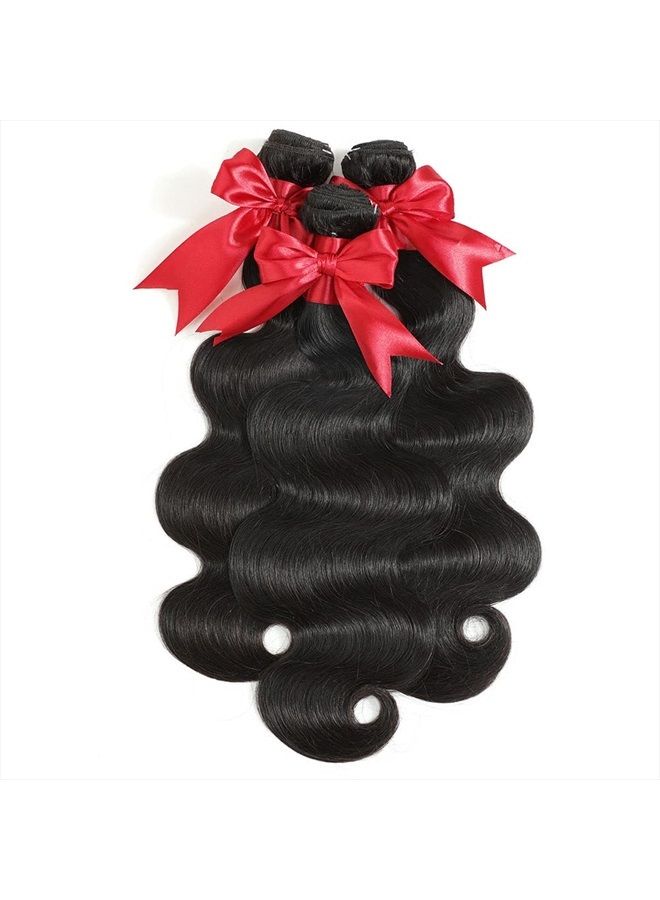 10A Brazilian Body Wave Bundles 20 22 24 Inch Human Hair Bundles 100% Unprocessed Virgin Hair Body Wave 3 Bundles Human Hair Weave Bundles Deals 1B Natural Black