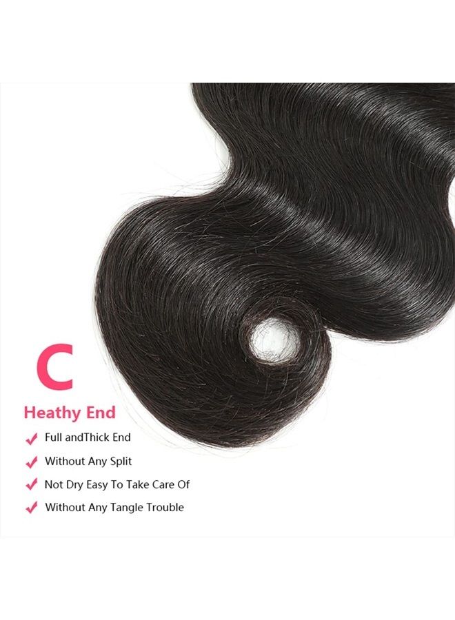 10A Brazilian Body Wave Bundles 20 22 24 Inch Human Hair Bundles 100% Unprocessed Virgin Hair Body Wave 3 Bundles Human Hair Weave Bundles Deals 1B Natural Black