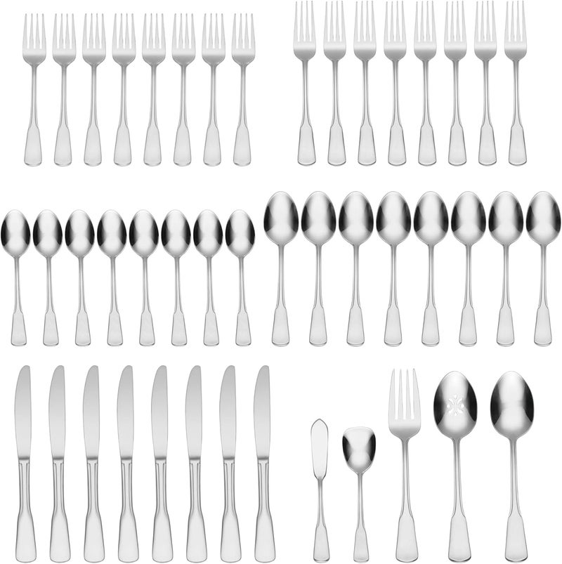 ONEIDA Colonial Boston 45-Piece Flatware Set, Service for 8 - Image 2