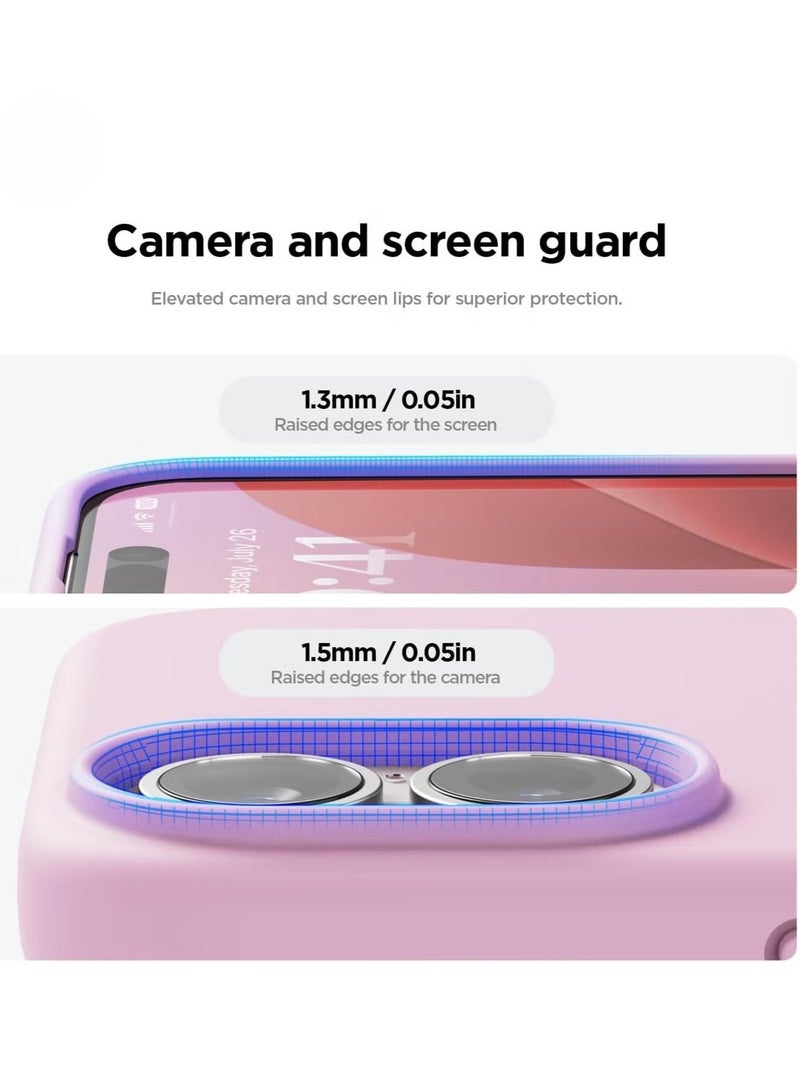 ELTRAZONE Liquid Silicone Case Cover for iPhone 16 Plus – Full Body Protection, Shockproof, Slim Design with Anti-Scratch Soft Microfiber Lining – Hot Pink - Image 4