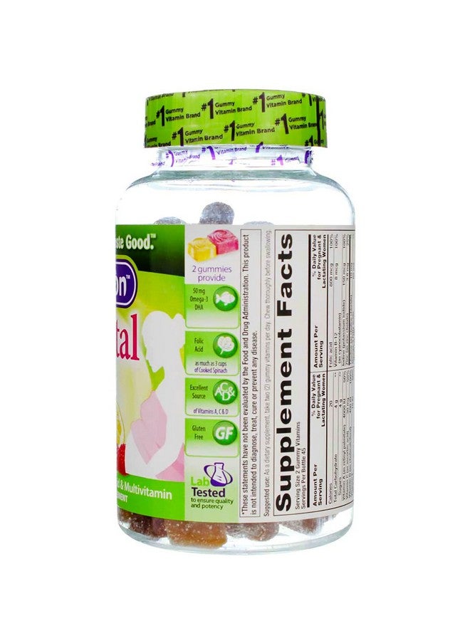 Vitafusion فيتافيوجن مكمل غذائي للحمل، بنكهتي الليمون وتوت العليق 90 حبة (عبوة من 5) - Image 5