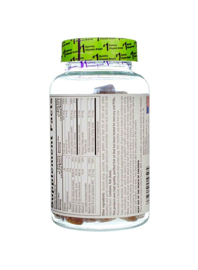 Vitafusion فيتافيوجن مكمل غذائي للحمل، بنكهتي الليمون وتوت العليق 90 حبة (عبوة من 5) - Image 4