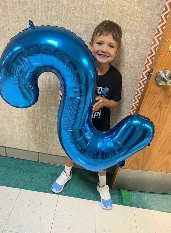 IWERP Navy Blue Number 2 Balloon 40 Inch, 2 Balloon Number, 2nd Birthday Decorations for Baby Girls Boys Toddlers - Image 2