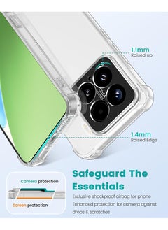 Case Up Xiaomi 15 2025 Clear Case, Shock-Absorption TPU Cell Phone Cover with Reinforced Corners, Soft Flexible & Crystal Clear Protective Bumper Case  - Image 2