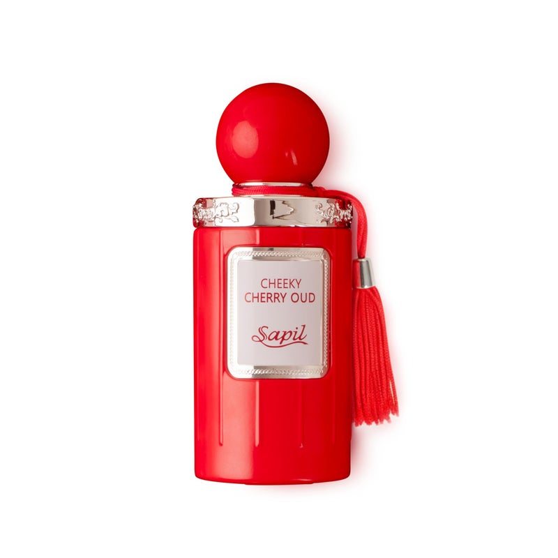Sapil Cheeky Cherry Oud Eau de Parfum â€“ Long Lasting Unisex Floral Oud Perfume | Cherry, Jasmine & Leather Notes | Sweet Spicy Oud Fragrance | 3.4 oz / 100ml - Image 1